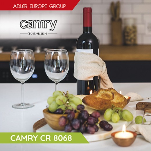 Frigider pentru vinuri Camry CR 8068, Capacitate 12 sticle, 50 W - HotPick