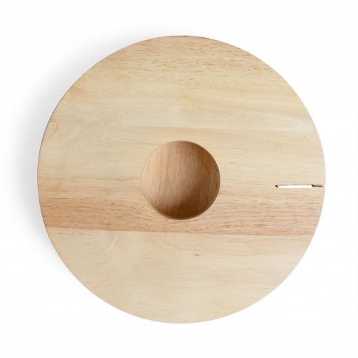 Platou rotativ din lemn Livoo MES139, diametru 28 cm - HotPick