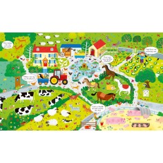 Set Puzzle si Carte - On the Farm Usborne Books