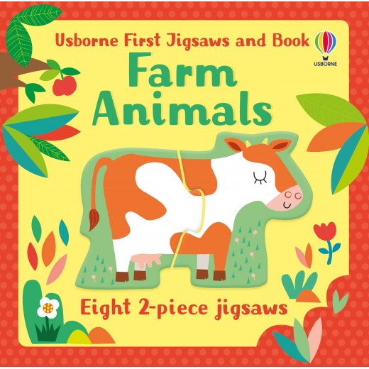 First Jigsaws + Carte - Farm Animals Usborne Books - HotPick