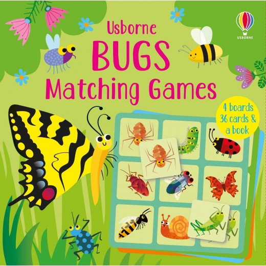 Joc educativ + Carte Bugs Matching Games Usborne Books - HotPick