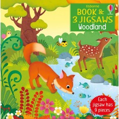 Set 3 Puzzle si Carte - Woodland Usborne Books