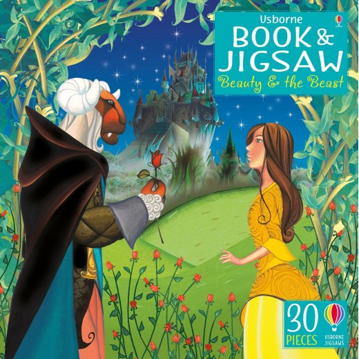 Set Puzzle si Carte - Beauty and the Beast Usborne Books - HotPick