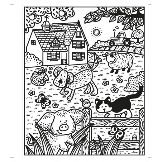 Poppy and Sam's Farm Animals Magic Painting Book - HotPick
