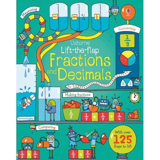 Lift-the-flap Fractions and Decimals Usborne Books - HotPick