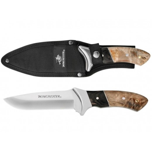 Cutit Winchester Burl Wood Fixed Blade - HotPick