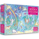 Set Puzzle si Carte cu Stickere - Unicorns - HotPick