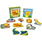 First Jigsaws + Carte - Animals Usborne Books - HotPick