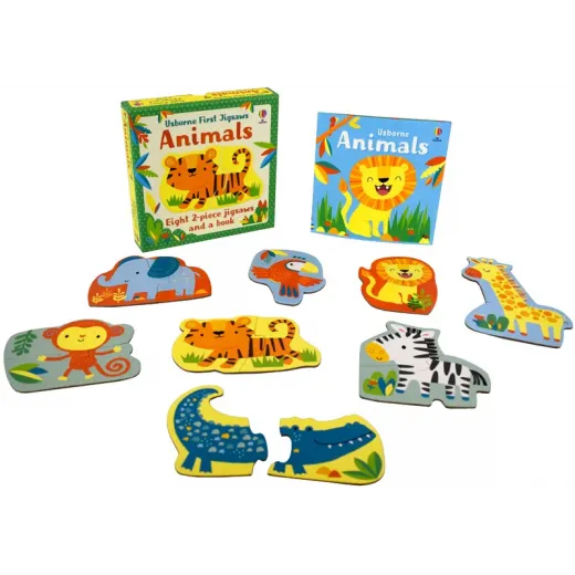 First Jigsaws + Carte - Animals Usborne Books - HotPick