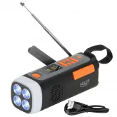 Radio Adler AD1920, solar, dinam, power bank 4500mAh, bluetooth, lanterna LED 4W - HotPick