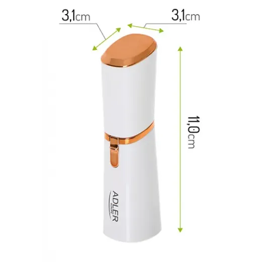 Aparat de ras pentru femei Adler AD2939, par facial si zone sensibile, IPX7, compact - HotPick