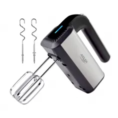 Mixer de mana Adler AD4225, inox, 300W (max 800W), 5 trepte + Turbo