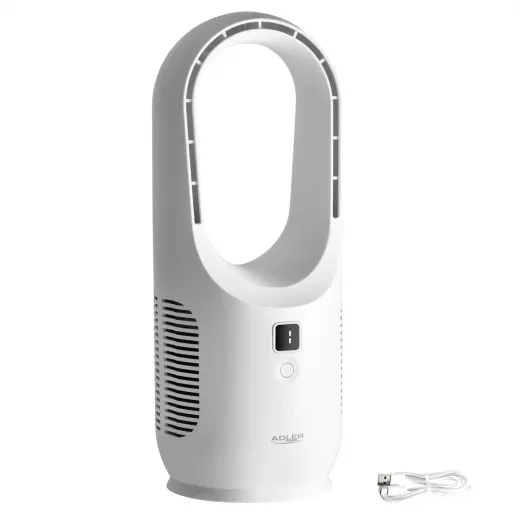 Ventilator portabil Adler AD7343, fara elice, 2200 mAh, 3 viteze - HotPick
