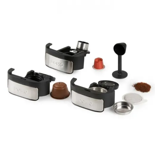 Espressor Multicapsule 4-în-1 DOMO DO748K, Dolce Gusto, Nespresso, ESE POD, cafea macinata, 1545W, 1.5L, touch - HotPick