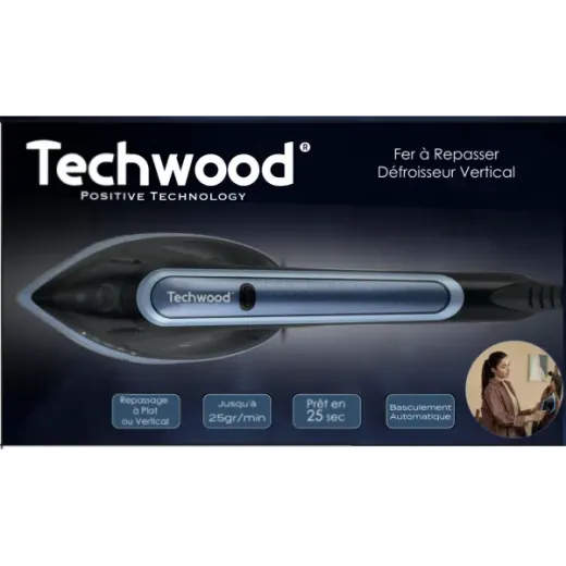 Fier de calcat clasic si vertical 2 in 1 Techwood TFD-18, 1400-1800W, 20-30g/min, 180ml - HotPick