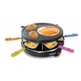 Gratar raclette Techwood TRA-64, 6 persoane, 800W, 25cm - HotPick