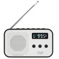 Radio Digital PLL AM/FM Adler AD 1907, ceas, alarma, sleep timer, 600mAh