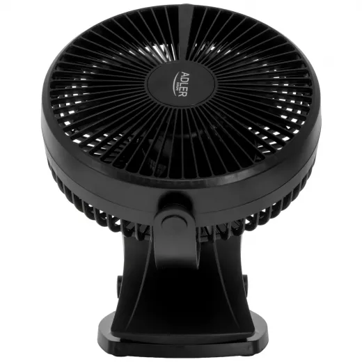 Ventilator portabil Adler AD7342b, 5W, 3000mAh, clip-on - HotPick