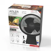 Ventilator portabil Adler AD7342b, 5W, 3000mAh, clip-on - HotPick