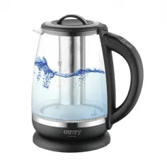 Fierbator din sticla cu infuzor pentru ceai Camry CR 1290,  2 L 
