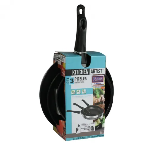 Set 3 Tigai Kitchen Artist MEP122, diametru 20, 24 si 28 cm - HotPick