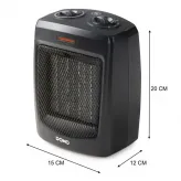 Aeroterma ceramica Domo DO7329H, 1500W, termostat