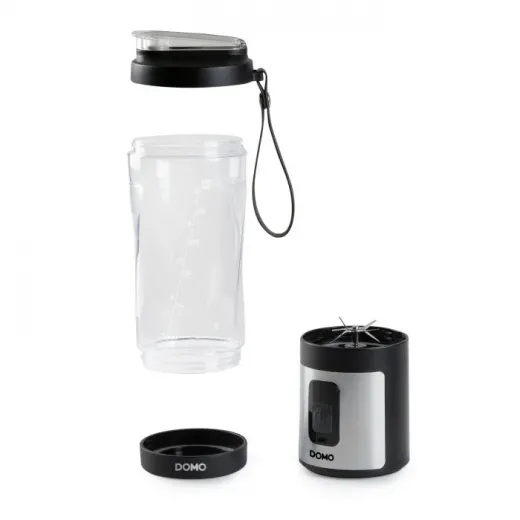 Blender portabil Domo DO751BL, 120W, 600ml, 16500RPM, BPA free, USB-C - HotPick