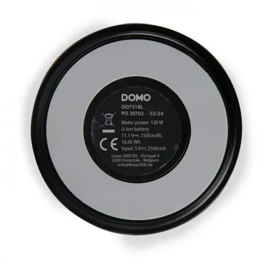 Blender portabil Domo DO751BL, 120W, 600ml, 16500RPM, BPA free, USB-C - HotPick