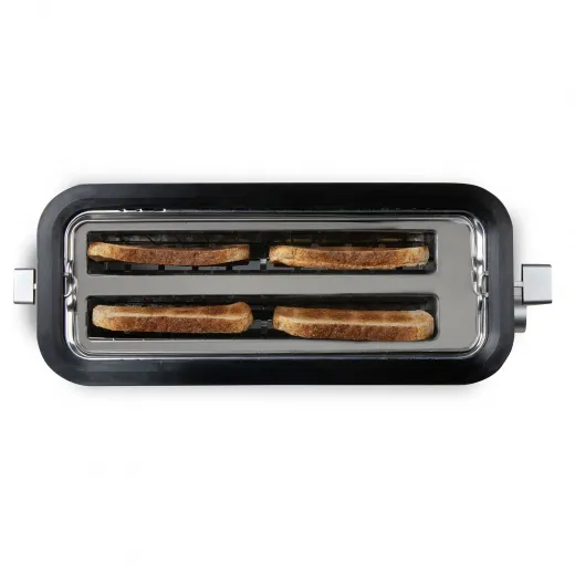Prăjitor de pâine din inox DOMO DO967T, pentru 4 felii, 1350W - HotPick