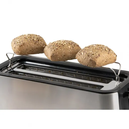 Prăjitor de pâine din inox DOMO DO967T, pentru 4 felii, 1350W - HotPick