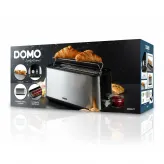 Prăjitor de pâine din inox DOMO DO967T, pentru 4 felii, 1350W - HotPick