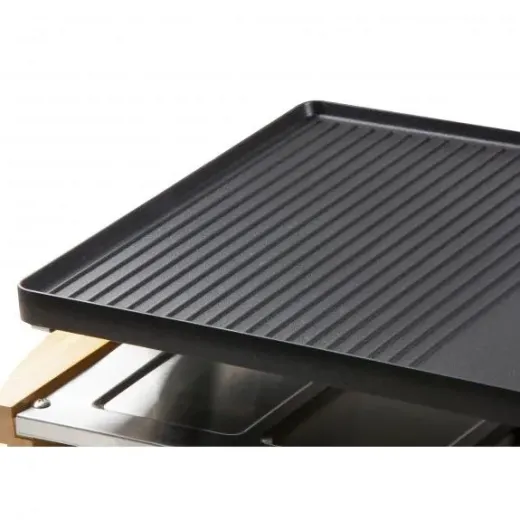 Gratar raclette Bambus pentru 8 persoane Domo DO9246G, 1200 W - HotPick Gratar raclette Bambus pentru 8 persoane Domo DO9246G, 1200 W - HotPick