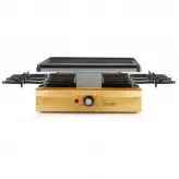 Gratar raclette Bambus pentru 8 persoane Domo DO9246G, 1200 W - HotPick Gratar raclette Bambus pentru 8 persoane Domo DO9246G, 1200 W - HotPick