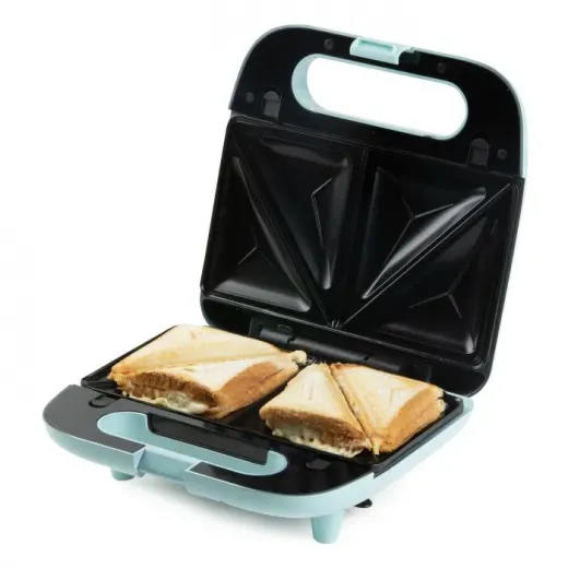 Aparat de sandwich 3 in 1 Domo DO1105C cu placi interschimbabile, pentru pregatire sandwich, grill sau waffe, 750 W - HotPick