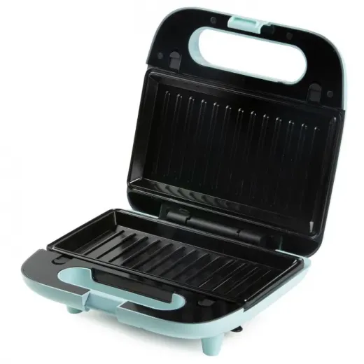 Aparat de sandwich 3 in 1 Domo DO1105C cu placi interschimbabile, pentru pregatire sandwich, grill sau waffe, 750 W - HotPick