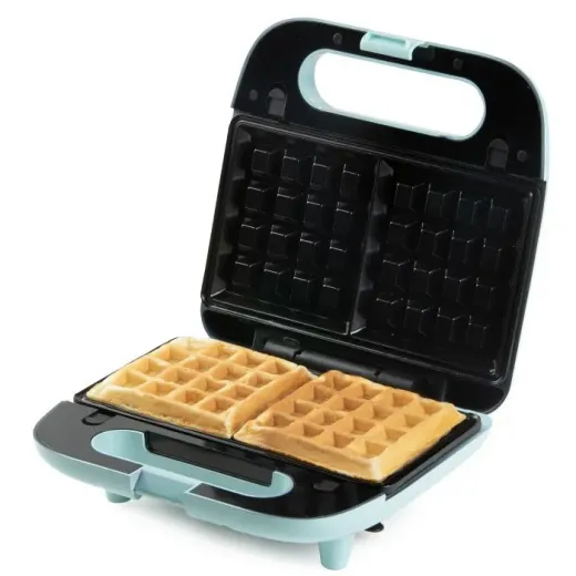 Aparat de sandwich 3 in 1 Domo DO1105C cu placi interschimbabile, pentru pregatire sandwich, grill sau waffe, 750 W - HotPick