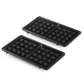 Aparat de sandwich 3 in 1 Domo DO1105C cu placi interschimbabile, pentru pregatire sandwich, grill sau waffe, 750 W - HotPick