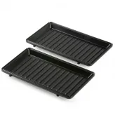 Aparat de sandwich 3 in 1 Domo DO1105C cu placi interschimbabile, pentru pregatire sandwich, grill sau waffe, 750 W - HotPick