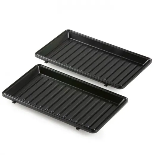 Aparat de sandwich 3 in 1 Domo DO1105C cu placi interschimbabile, pentru pregatire sandwich, grill sau waffe, 750 W - HotPick
