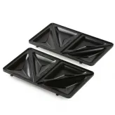 Aparat de sandwich 3 in 1 Domo DO1105C cu placi interschimbabile, pentru pregatire sandwich, grill sau waffe, 750 W - HotPick