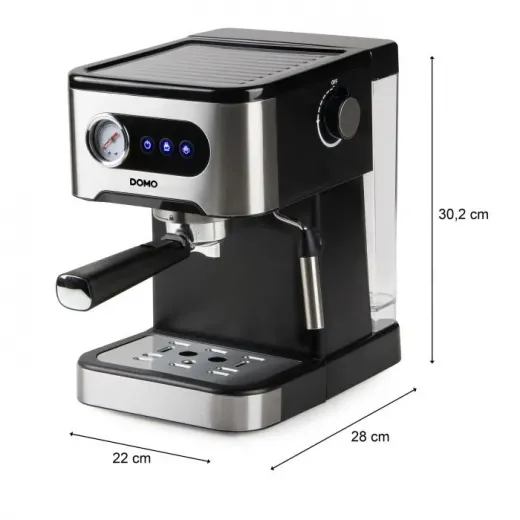 Espressor Domo DO1138K, 20 BAR, 1.5L, 1350W