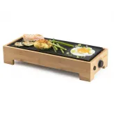 Gratar electric Teppan Yaki Domo DO9270G, 1000W, 36x14cm, Bambus - HotPick