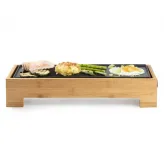 Gratar electric Teppan Yaki Domo DO9270G, 1000W, 36x14cm, Bambus - HotPick