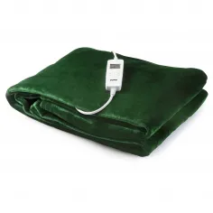 Patura electrica verde Domo DO640ED, Dimensiuni 160 x 180 cm