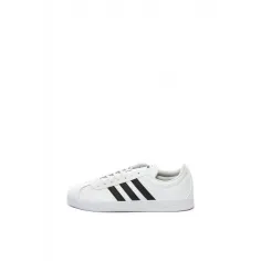 Pantofi sport Adidas de piele si piele ecologica VL Court 2.0, Alb, 44
