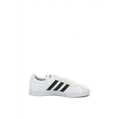 Pantofi sport Adidas de piele si piele ecologica VL Court 2.0, Alb, 44