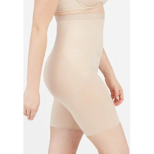 Spanx THINSTINCTS® 2.0 HIGH-WAISTED MID-THIGH SHORT - Lenjerie modelatoare - champagne beige, marimea XL - HotPick