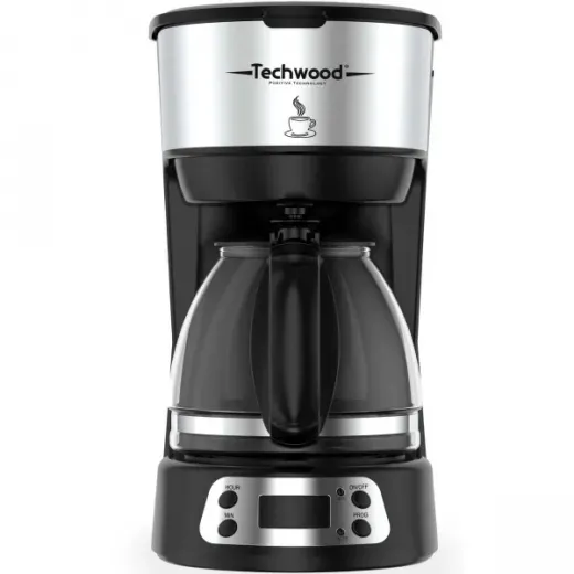 Cafetiera Techwood TCA-666P, programabila, 0.75L, 600W, mentinere cald - HotPick