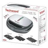 Sandwich maker 3 in 1 Techwood TGCI-836, croque, grill, waffle, 800W - HotPick