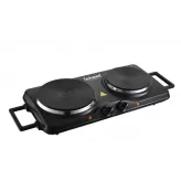 Plita electrica dubla Techwood TPE-2516, 2500W, Ø185 mm + Ø155 mm, termostat - HotPick